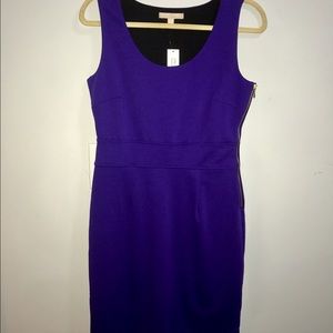 Banana Republic purple sleeveless sheath dress