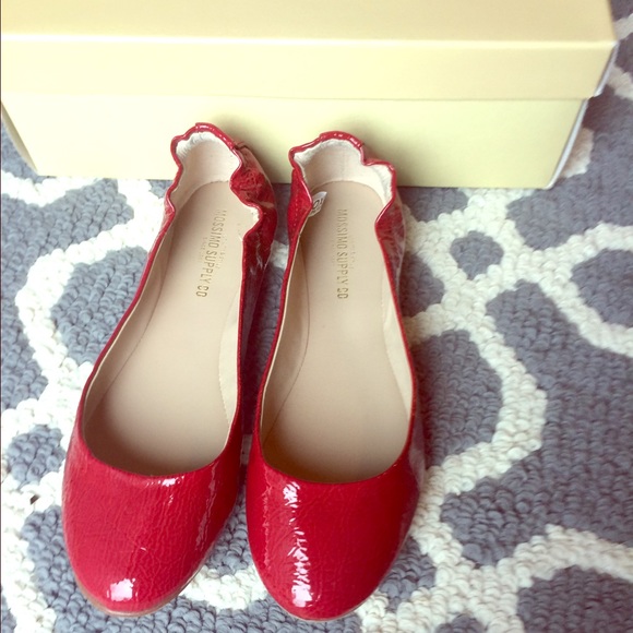 Missing Red SnakeSkin Flats