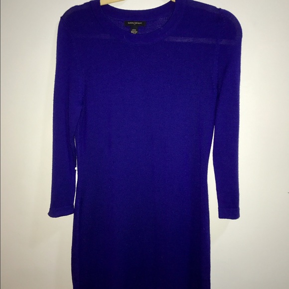 Banana Republic purple long sleeve sweater dress