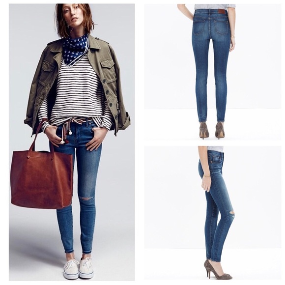 Madewell Skinny Skinny Distressed Denim Jean