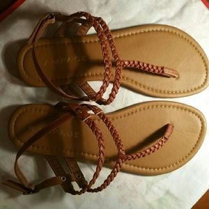 Rampage brand tan sandals