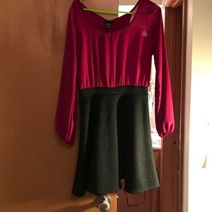 Black and red bow dress