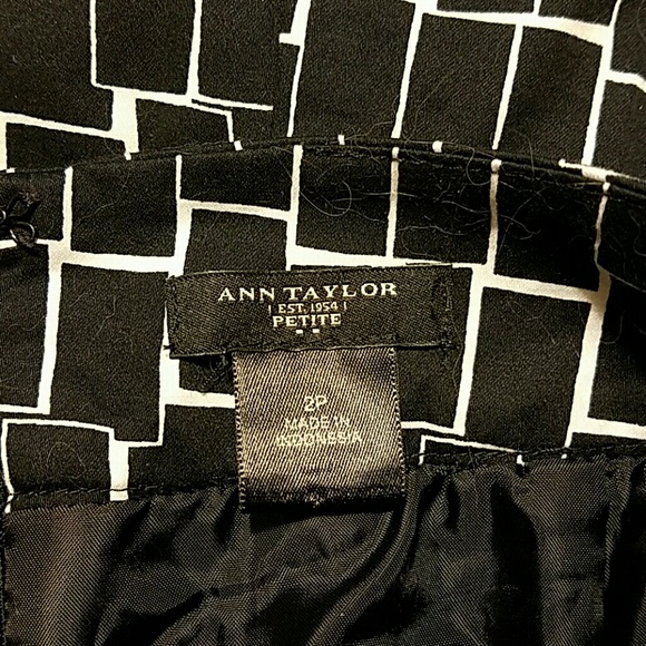 Ann Taylor Black and White Skirt - Picture 2 of 4
