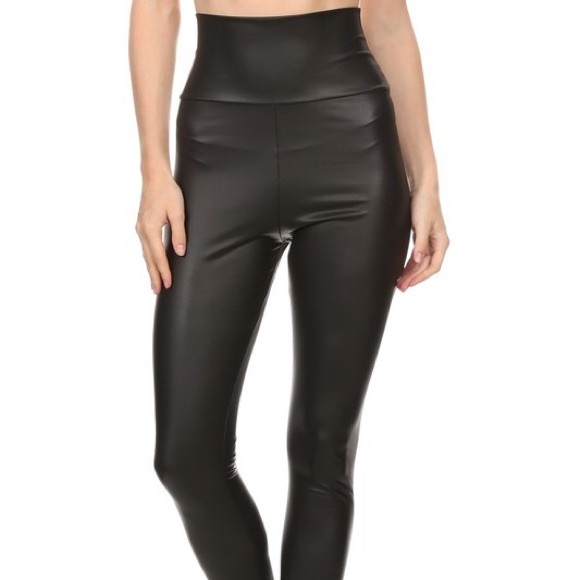 Vegan High Waist Tummy Tuck Leggings - Picture 2 of 3