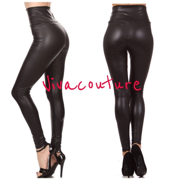 Vegan High Waist Tummy Tuck Leggings - Picture 3 of 3