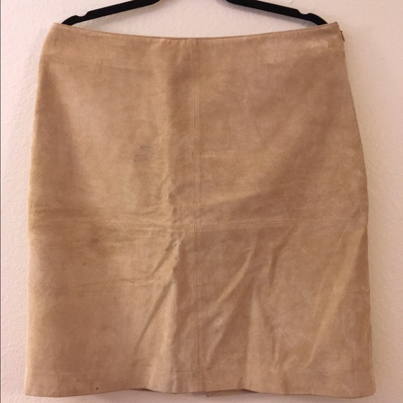 Mossimo 100% suede leather pencil skirt
