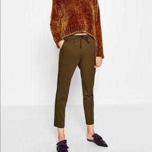 NWT ZARA DARTED TROUSERS