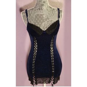 Shirley of Hollywood Velvet Lace Slip