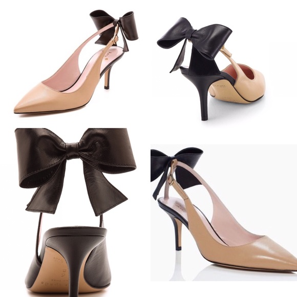 Kate Spade Jax Bow Leather Heels