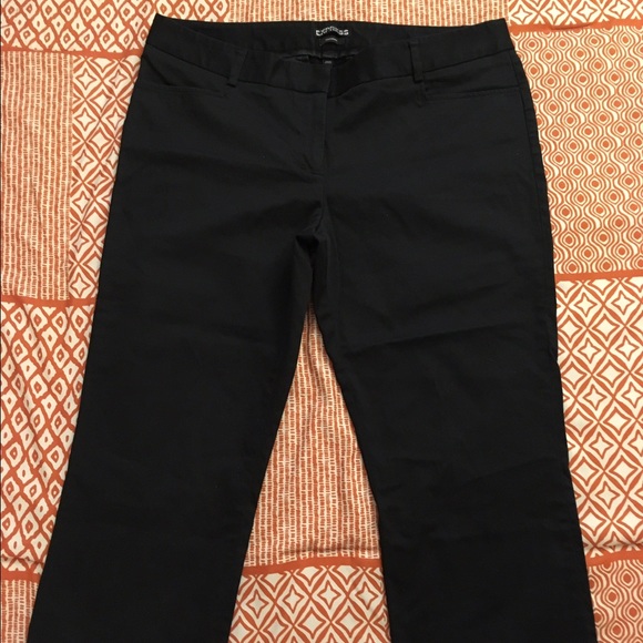 Express black crop dress pants