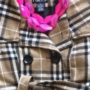 SALE - PRICE REDUCED! Plaid peacoat