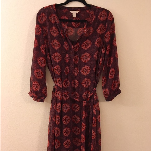 Banana Republic long sleeve dress