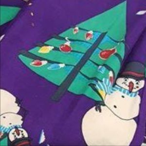 Lularoe os Christmas tree snowman leggings new