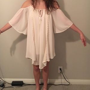 Cream bohemian dress