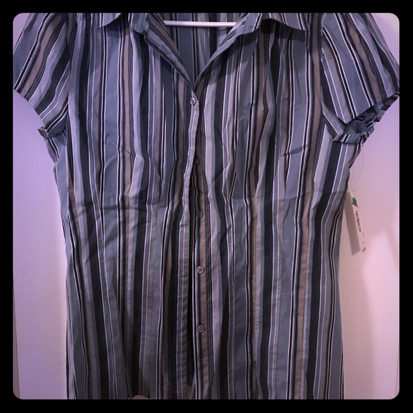 A.n.a. Button up blue sz M - Picture 1 of 4