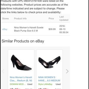 Nina black Hanett Heels