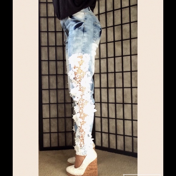 Lace skinny jeans - Picture 1 of 4