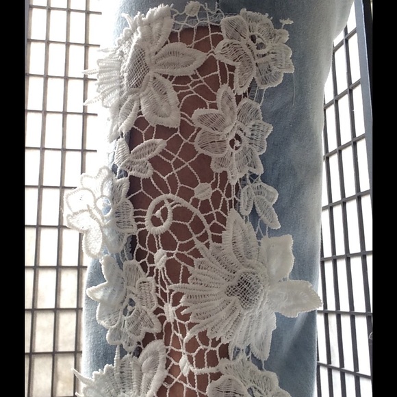 Lace skinny jeans - Picture 3 of 4