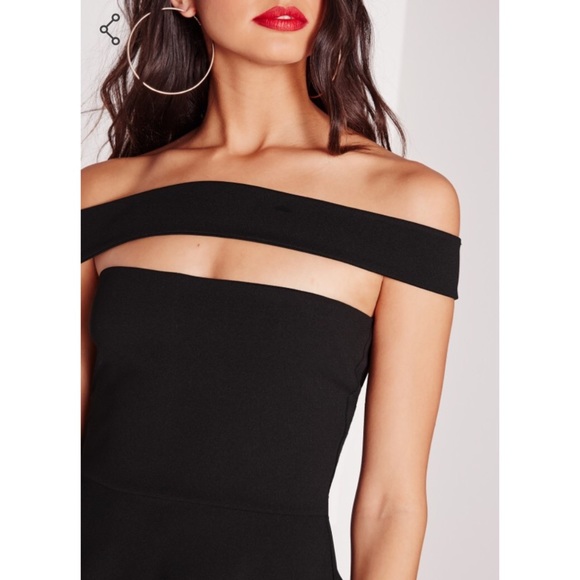 1 HOUR SALE🎉NWT Missguided Bardot Skater Dress - Picture 2 of 3