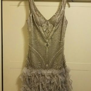 Sue wong beaded cocktail dress