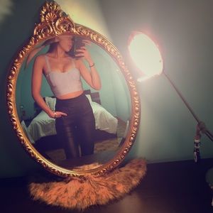 Blue bandage going out crop top