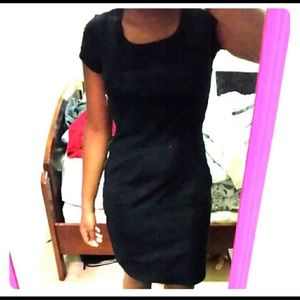 Black Denim Professional Dress