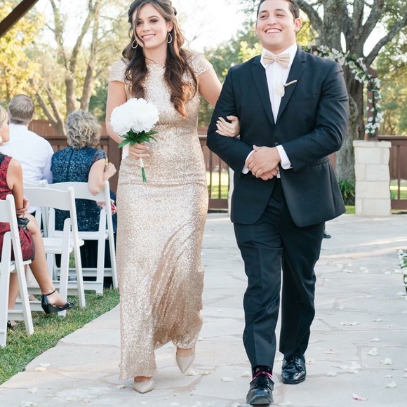 Gold Bridesmaid/Prom Dress