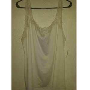 White Lace Lingerie / Cami Plus Size