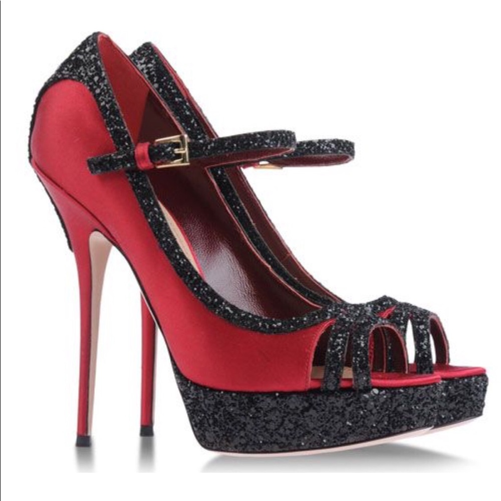 Sebastian Milano Satin Heels