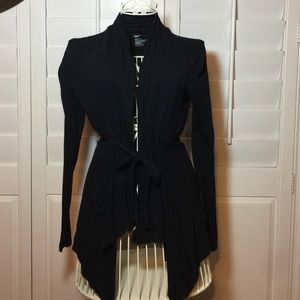 Gap light cotton top/tunic black, size S