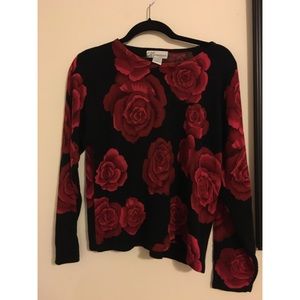 Rose black sweater
