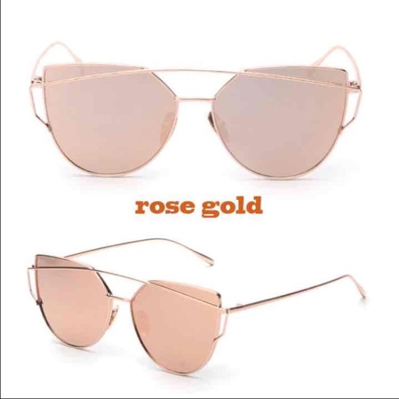 Rose gold sunglasses