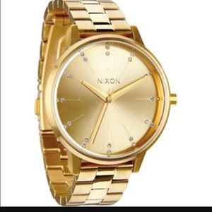 Gold Nixon Kensington watch