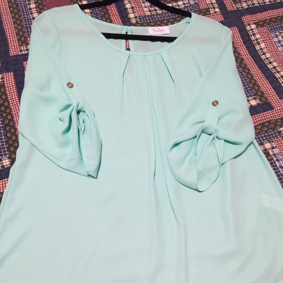 Teal boutique blouse