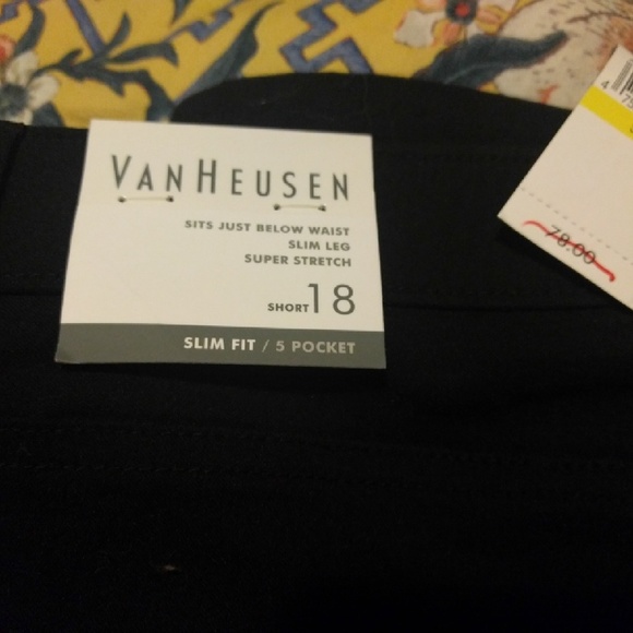 Van Heusen 5 Pocket Slim Dress Pant 18 Short