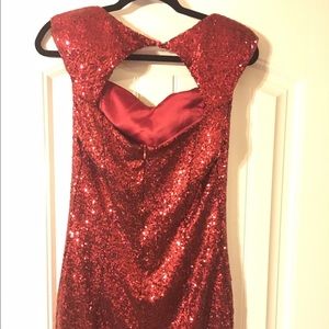 Guess Sexy Red Sparkle Cocktail Dress