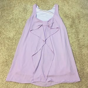 Lavender Bow Shift Dress