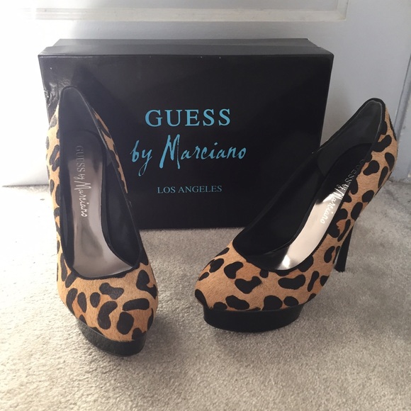 NWB Marciano leopard platform heels - Picture 2 of 4