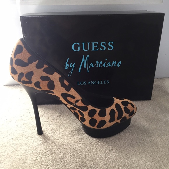 NWB Marciano leopard platform heels - Picture 3 of 4