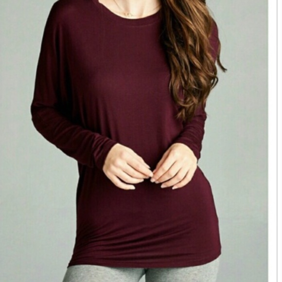 Favorite Black Long Sleeve Dolman Top - Picture 3 of 4
