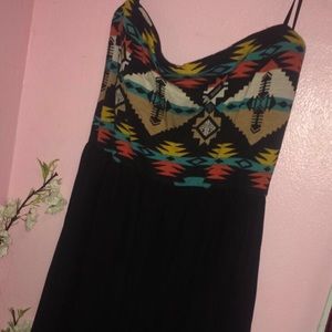 Aztec print dress