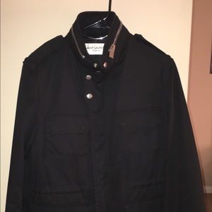 Saint Laurent Paris Black Military Field Jacket