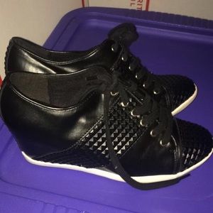 Studded wedge sneaker