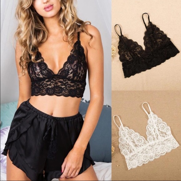 Black lace bralette - Picture 2 of 5