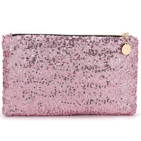 Pink Sequined Clutch - Picture 3 of 4