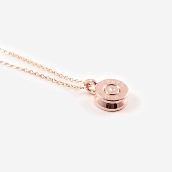 LAST | Rose Gold Tiny Bullet Top Pendent - Picture 3 of 4