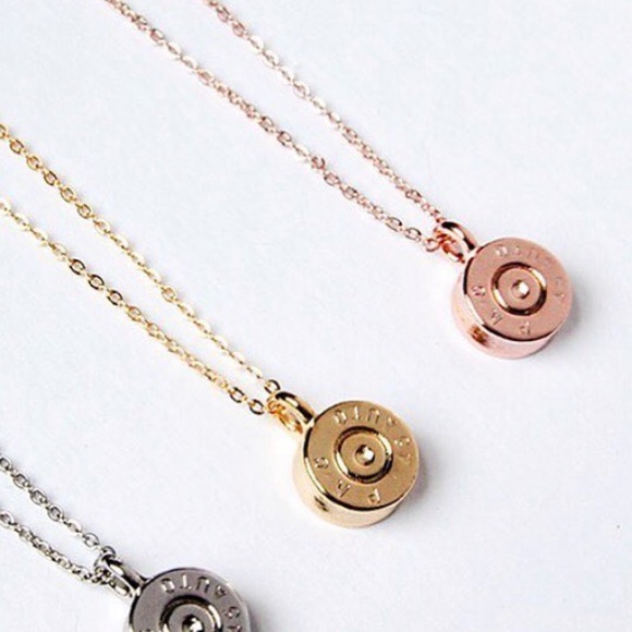 LAST | Rose Gold Tiny Bullet Top Pendent - Picture 2 of 4