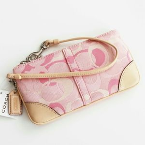NWT COACH Optic Signature Wristlet