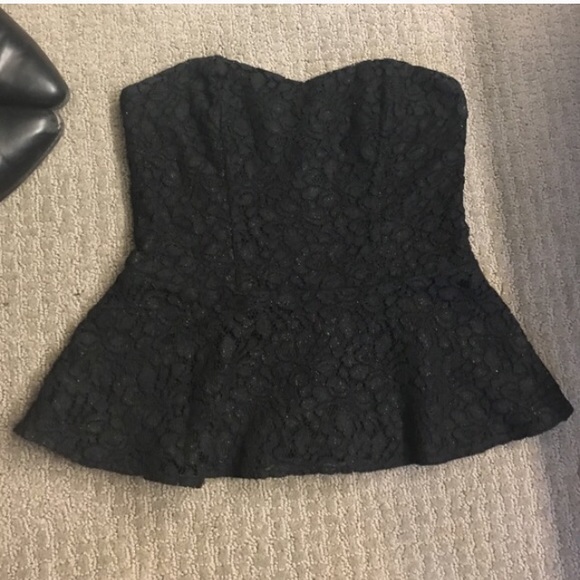 🎉Gold-flecked express peplum top - Picture 4 of 5