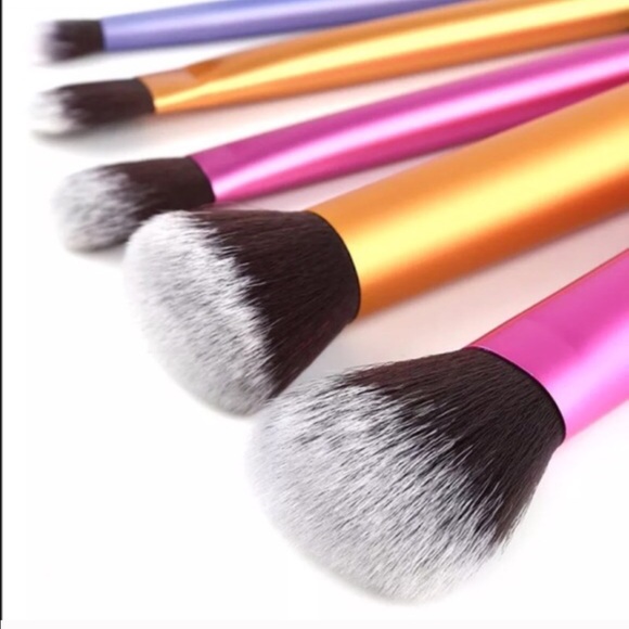Six PC Multi Colored Brush Set - Picture 3 of 5